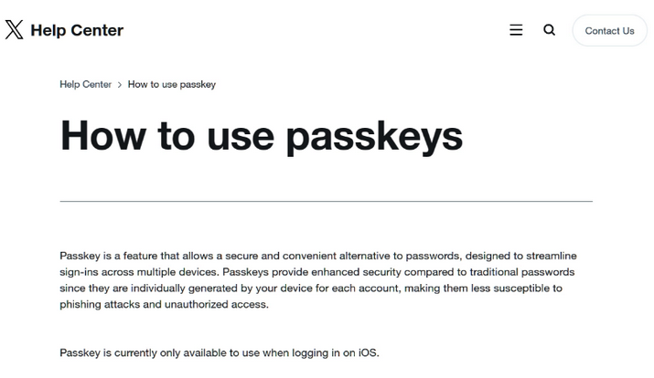 临朐苹果维修店铺分享iOS用户如何通过通行密钥(Passkey)登录 